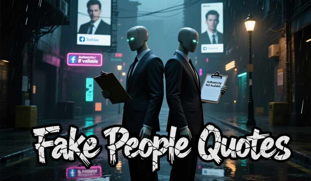 Fake People Quotes